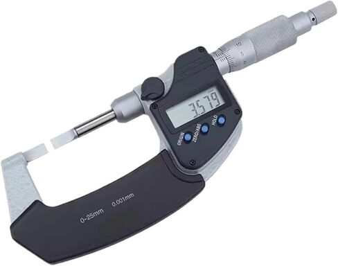 Digital Micrometer 422-260-30 BLM-25MX/.4T Range 0-25mm/25-50mm Non-Rotating Spindle Blade Micrometers(422-231-30) in Kuwait