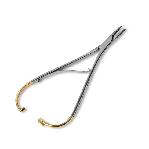 Mathieu Pliers Orthodontic Ligature Elastic Placing Pliers, 5.7 Inch Stainless Steel Dental Needle Holder with TC Inserts, Aligned Jaws, Smooth Spring Action for Wire Handling (1) in Kuwait