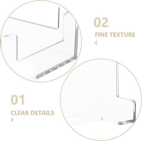 Sewroro Acrylic Vertical Napkin Holder Stand Tissue Dispenser with Four-sided Notches for Tabletop Use, Bathroom Accessories and Party Paper Napkin Holder in Kuwait