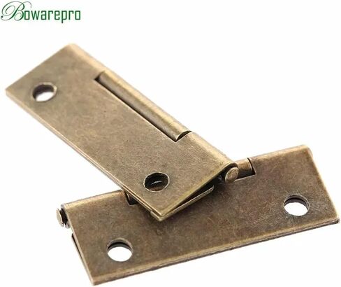 Antique Bronze Cabinet Drawer Hinge Wooden Furniture Wood Box 38*25mm 12Pcs in Kuwait