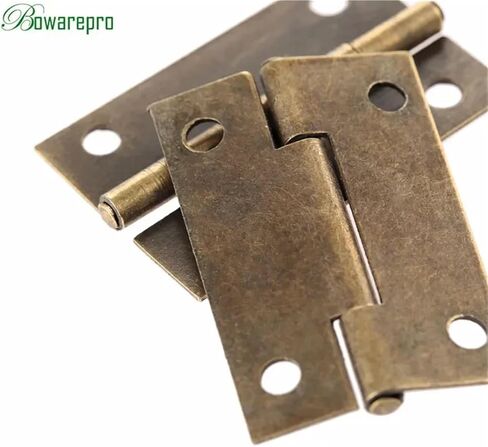 Antique Bronze Cabinet Drawer Hinge Wooden Furniture Wood Box 38*25mm 12Pcs in Kuwait
