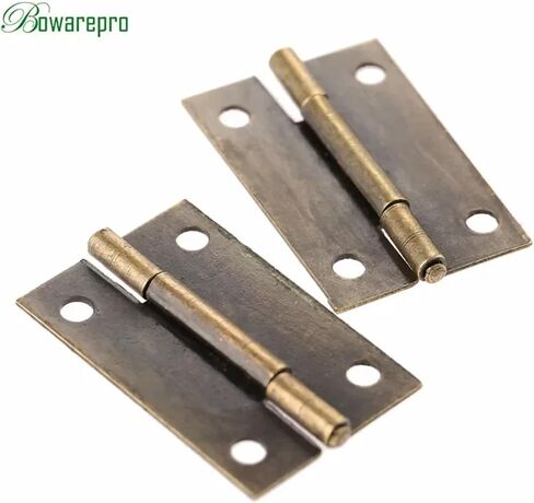 Antique Bronze Cabinet Drawer Hinge Wooden Furniture Wood Box 38*25mm 12Pcs in Kuwait