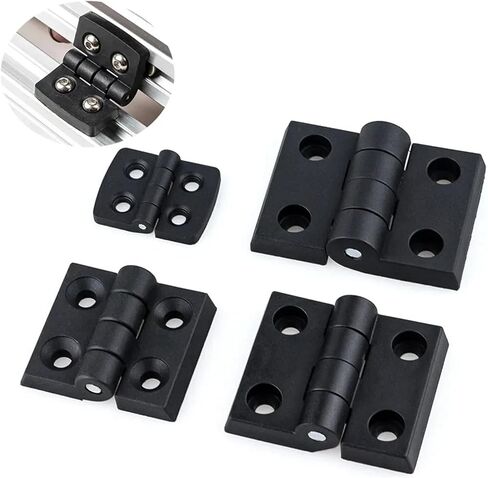 Black Nylon Plastic Butt Window Hinges 20/30/40Series V-Slot Aluminum Extrusions Hardware 1Pcs(3030) in Kuwait