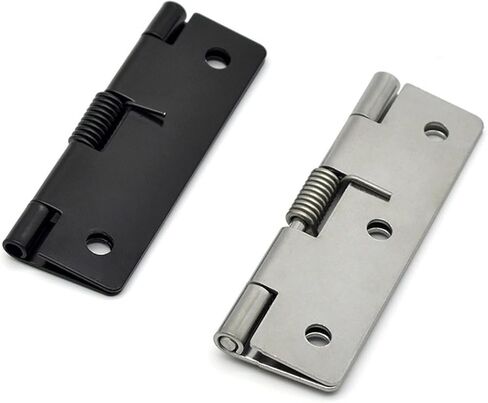 304 Stainless Steel Spring Hinge, Elastic Automatic Closing 0 Degree Reset and Return 1Pcs(XK517-80-304) in Kuwait