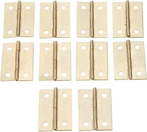 35 * 22mm Decorative Hinges Cupboard Cabinet Drawer Door Small Hinge 4 Hole Hardware 10Pcs in Kuwait
