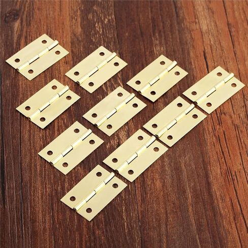 35 * 22mm Decorative Hinges Cupboard Cabinet Drawer Door Small Hinge 4 Hole Hardware 10Pcs in Kuwait