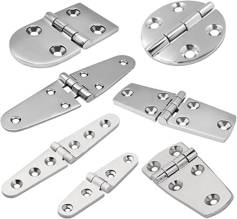 Heavy Casting Hinge 316 Stainless Steel Flat 4/5/ 6 Holes Hardware 1Pcs(110x38mm) in Kuwait