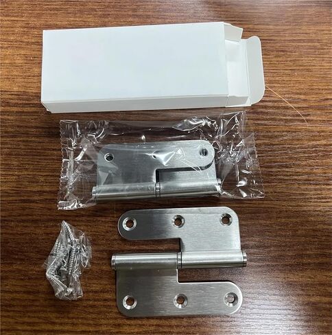 Stainless Steel Door Hinges 6 Holes Hinge Accessories Hinges Hardware 2Pcs in Kuwait