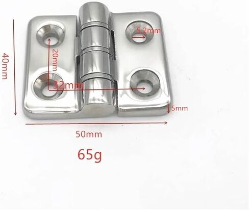 40 * 50mm Door Hinge Window Deck Cabinet Stainless Steel Ball Bearing Accessories 1Pcs in Kuwait