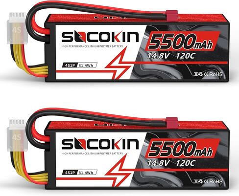 بطارية ليبو 3S 11.1 فولت 5200 مللي أمبير في الساعة بطارية ليبو مع موصل قابس XT60 حافظة صلبة 60C لطراز سيارة RC، سيارة سباق RC، طائرة هيلي، طائرة كوادكوبتر، هليكوبتر إلخ in Kuwait