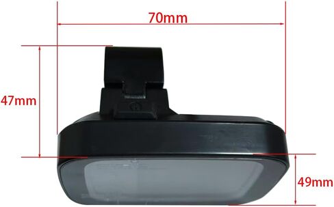 شاشة EBike، بروتوكول UART، كمبيوتر ملون ABS 24V-60V، شاشة LCD Yolin YL81C، موصل أنثى مقاوم للماء 5 فتحات، ملحقات الدراجة الكهربائية، شاشة عداد لوحة مناسبة لمقود 22.2 مم in Kuwait