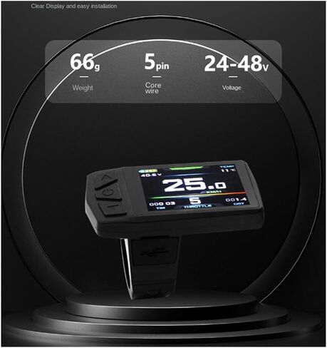 Ebike Display for KT TF01U 24V 36V 48V Intelligent Colorful LCD Meter Waterproof Joint Electric Bicycle Meter in Kuwait