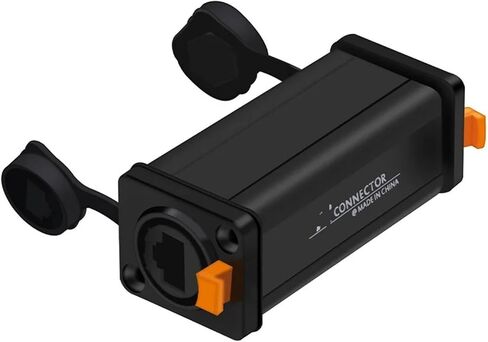 1 قطعة سبائك الألومنيوم/البلاستيك الإسكان RJ45 أنثى مقرنة مستقيم محول موصل إيثرنت مقاوم للماء IP65 لوحة جبل (الأخضر) in Kuwait