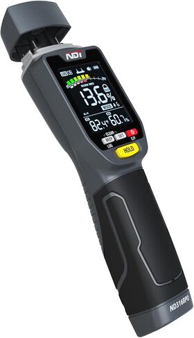NDI ND316PRO Dual-Mode Moisture Meter – Pin & Pinless Non-Destructive, Wood & Building Materials, Temperature & Humidity Display, Data Log, Backlit LCD in Kuwait