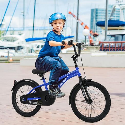 Olakids Kids Bike, 12 14 16 18 Inch Toddlers Bike with Training Wheels Safety Bell Adjustable Seat and Handlebar, Handbrake and Coaster Brake, Children's Bicycle for Boys Girls in Saudi Arabia