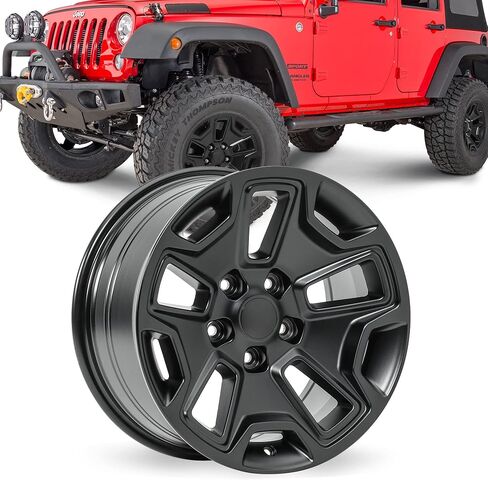 Quadratec Hardrock 17" Alloy Wheel, Gunmetal Gray - 5x5 Bolt Pattern with 5.2" Backspace - 17x8.5 (+11.43mm Offset) - Fits Jeep JT, WJ, WK, WK2, JK, JL, JKU, JLU - Hub Centric Wheel with Center Cap in Saudi Arabia