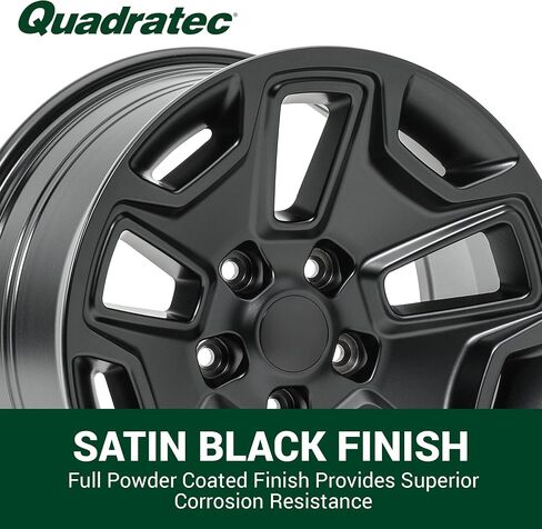 Quadratec Hardrock 17" Alloy Wheel, Gunmetal Gray - 5x5 Bolt Pattern with 5.2" Backspace - 17x8.5 (+11.43mm Offset) - Fits Jeep JT, WJ, WK, WK2, JK, JL, JKU, JLU - Hub Centric Wheel with Center Cap in Saudi Arabia