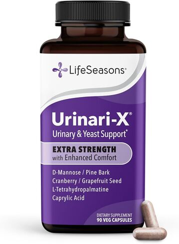قوة orinari -x إضافية مع راحة محسّنة - دعم المسالك البولية - إغاثة فيتامين سريع - ملحق فيتامين لوظيفة المثانة - D -mannose ، التوت البري ، pinebark ، UVA ursi & Grapefruit - 90 كبسولات in Kuwait