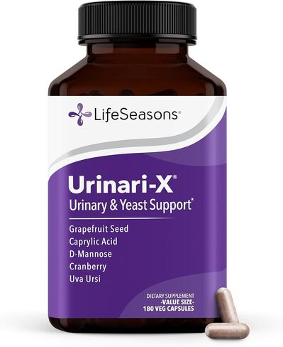 Urinari-X Extra Strength with Enhanced Comfort - Urinary Tract Support - Fast UTI Relief - Vitamin Supplement for Bladder Function - D-Mannose, Cranberry, Pinebark, Uva Ursi & Grapefruit - 90 Capsules in Saudi Arabia