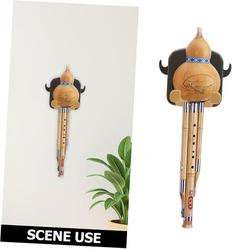 BESPORTBLE حامل خطاف حائطي قابل للطي من Hulusi Cucurbit Flute، دعامة تثبيت على الحائط للآلات الموسيقية الصينية التقليدية للمنزل، الاستوديو، عرض الفصول الدراسية والتخزين in Kuwait