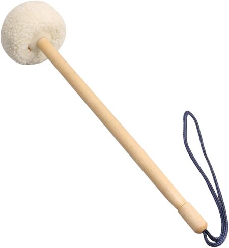 Lovermusic 14" Soft Wool Gong Mallet 80mm Felt Head Drumsticks 2PCS | 36*8cm Soft wool head delivers warm, clear tone with balanced attack. Durable wood handle, lightweight 196g. in Kuwait