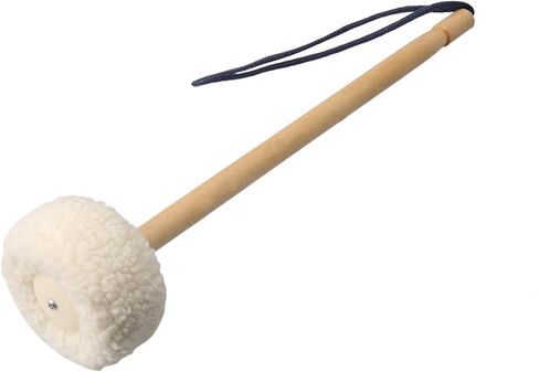 Lovermusic 14" Soft Wool Gong Mallet 80mm Felt Head Drumsticks 2PCS | 36*8cm Soft wool head delivers warm, clear tone with balanced attack. Durable wood handle, lightweight 196g. in Kuwait