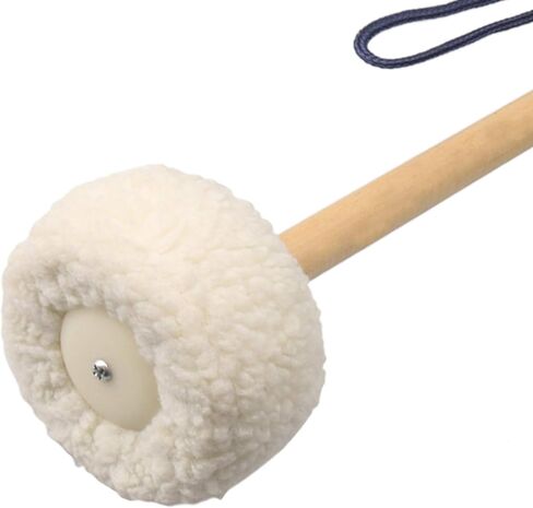 Lovermusic 14" Soft Wool Gong Mallet 80mm Felt Head Drumsticks 2PCS | 36*8cm Soft wool head delivers warm, clear tone with balanced attack. Durable wood handle, lightweight 196g. in Kuwait