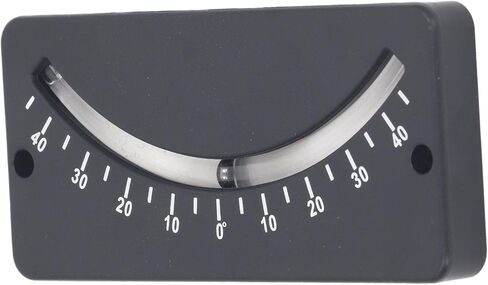 Aramox Tube Clinometer, ABS Angle Inclinometer Slope Meter, Minus 40 to 40 Degree Range, Damping Liquid Stable Reading, Fixing Hole for Handlebar Horizontal Micro Angle Testing in Kuwait