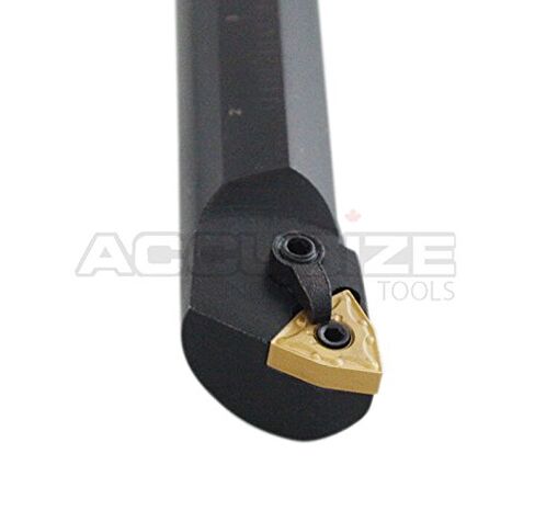 Accusize 1 "x 12" OAL RH S-MWLN قضيب الحفر الثقيل، 0028-1970 | اليد اليمنى، ساق 1 بوصة، OAL 12 بوصة، تجويف دقيق 1-1/4 بوصة، إدراج كربيد WNMG43، جسم أكسيد in Kuwait