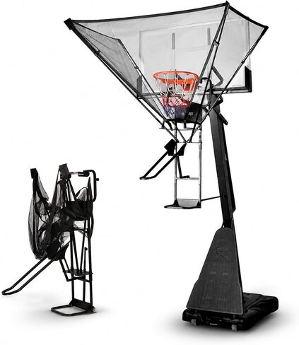 GAILEX Basketball Return System, Automatic Ball Return Net, 180° Rotating Chute, Quick Fold & Fast Storage, Roll & Go Design,Portable Basketball Training Equipment in Kuwait