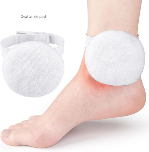 Fleece Fabric Ankle Pad with Adjustable Band Anti Friction Shock Absorption Ankle for Running Pad in Kuwait
