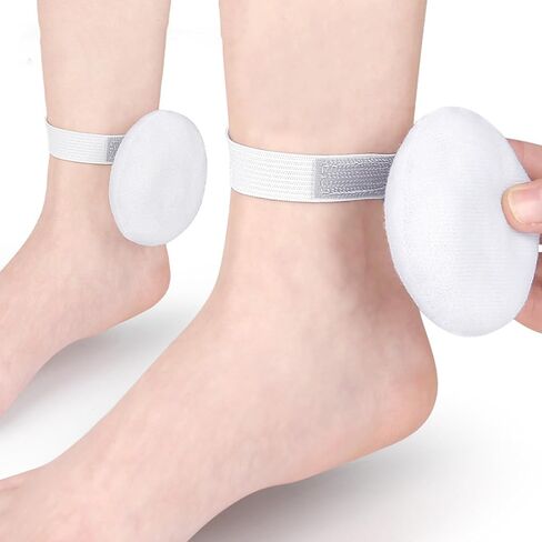 Fleece Fabric Ankle Pad with Adjustable Band Anti Friction Shock Absorption Ankle for Running Pad in Kuwait