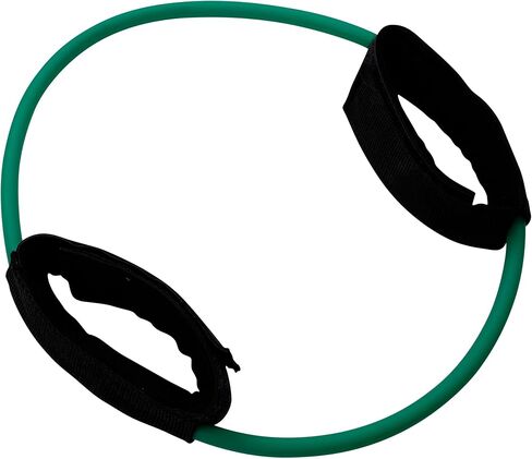 Body-Solid Tools (BSTART2) Ankle Cuffs Elastic Bands, Light Resistance Tube for Physical Therapy and Upper and Lower Body Workouts for Commercial Gym & Home Training, Green in Kuwait