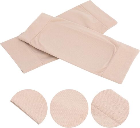 Heel Sleeve Padded Compression Ankle Sleeves Elastic Foot Protective Cushion Socks for Sports Fitness Enthusiasts Skin Color 19.5cm 1Pair in Kuwait