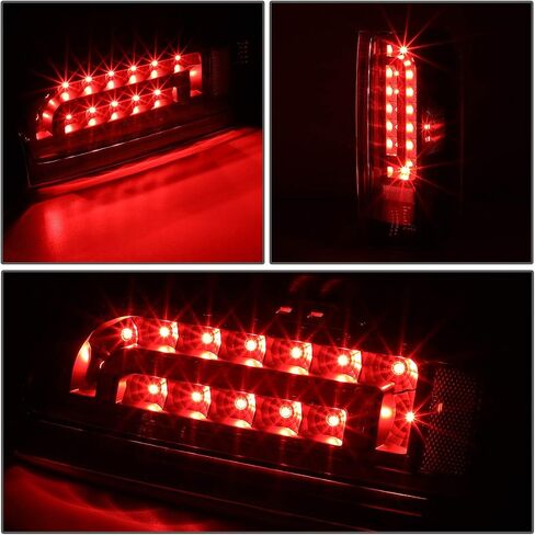 Auto Dynasty Full LED Tail Light Assembly Compatible with 1990-1997 Ford F150/F250/F350/Bronco/F Super Duty Styleside, Pair Tinted Tail Brake Light Lamps in Saudi Arabia
