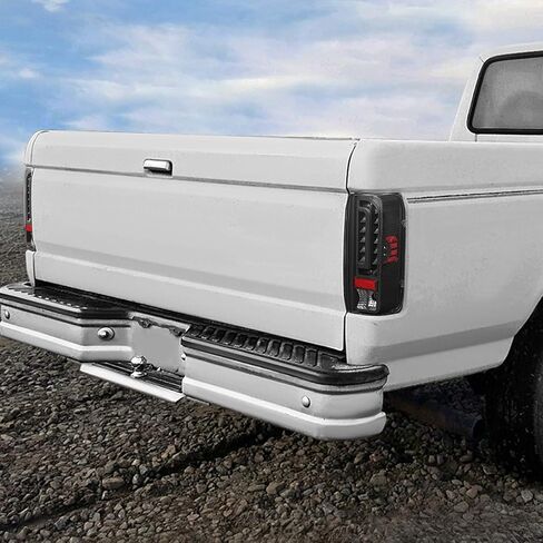 Auto Dynasty Full LED Tail Light Assembly Compatible with 1990-1997 Ford F150/F250/F350/Bronco/F Super Duty Styleside, Pair Tinted Tail Brake Light Lamps in Saudi Arabia