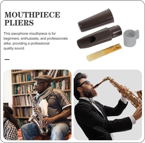 KALLORY Alto Saxophone Made of Plastic, Silicone, and Wood Ligature Cap and Clamp Accessory Resistance to Deformation, Convenient for Professionals and Enthusiasts for Professionals and in Saudi Arabia