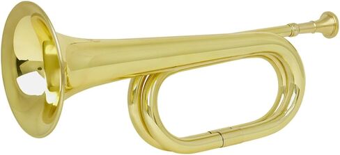 Cabilock Copper Bugle Trumpet for Beginners with Rust Prevention and Easy Operation, Golden Brass Wind Instrument for Students and Professionals in Band and Orchestra in Kuwait