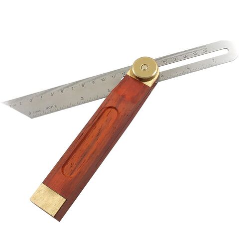 أداة تحديد زاوية T-Bevel مقاس 9 بوصات من Hitefu، منقلة مسطرة زاوية منزلقة بمقبض من الخشب الصلب، مقياس زاوية قابل للتعديل مع آلية قفل ومقاييس مترية/إمبراطورية مزدوجة للأعمال الخشبية in Kuwait