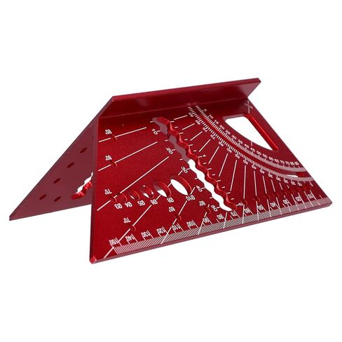 Generic Woodworking Square Ruler, Aluminum Alloy 3D Mitre Angle Measuring Tool with Engraving for 45 and 90 Degree Angles in Kuwait