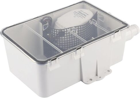DC 12V/24V 750GPH Shower Sump Pump with Automatic Switch and Multi Inlet Ports for Marine Boat Yacht (12V) in Kuwait