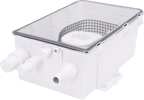 Marine Shower Sump Pump System, 600GPH Flow Rate Sump Pump, Automatic Switch with Multi Inlet Design, Ideal for RV, Boat & Shower Drainage in Kuwait