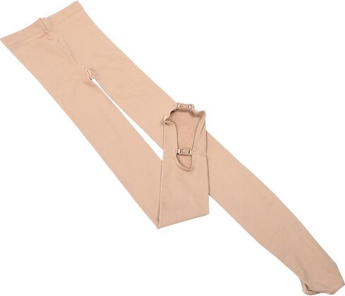Toyvian Thick Khaki Warm Pantyhose for Women with Two Plastic Buckles, Chinlon Material Ice Skating Tights Designed for Roller Skating Shows and Skiing Lessons in Kuwait