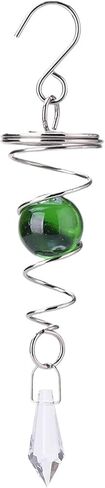 3D Rotating Spiral Wind Spinners with Ball Wind Chimes - Garden Home Hanging Decor ﻿(Blue) in Kuwait