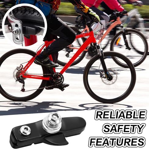 2 Pairs Road Bike Brake Pads with Bolts Rubber Caliper C-Brake Shoes Quiet Non-Skid Replacement for Commuter Road Bicycle Rim Brakes in Kuwait