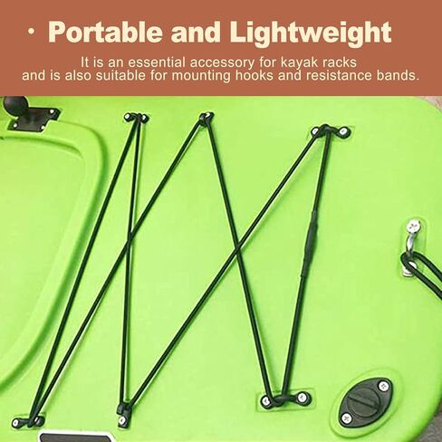 10 Pcs Kayak Rigging Kit Nylon Bungee Deck Loops Pad Eye with Stainless Steel Screws Marine Grade Boat Tie Down Hooks Replacement Accessories for Canoe Paddle Board and Fishing Boat in Saudi Arabia
