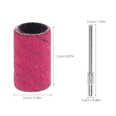 Nail Manicure Sanding Bands by Home Users 200pcs 180 Grit Sandpaper with Easy Replacement for Acrylic Nails and Gel for Manicures and Pedicure Use and Salon Professionals in Kuwait