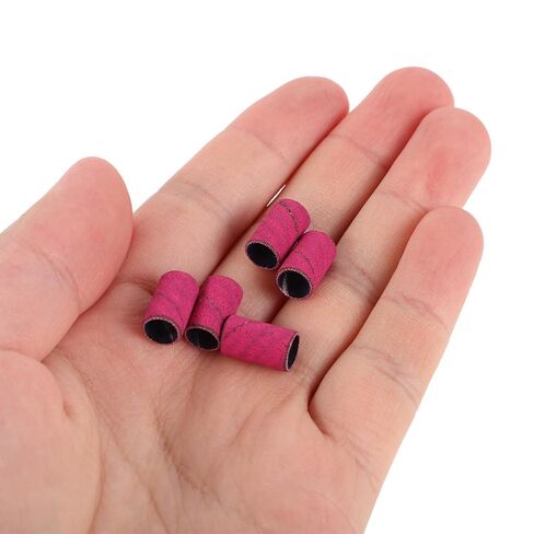 Nail Manicure Sanding Bands by Home Users 200pcs 180 Grit Sandpaper with Easy Replacement for Acrylic Nails and Gel for Manicures and Pedicure Use and Salon Professionals in Kuwait