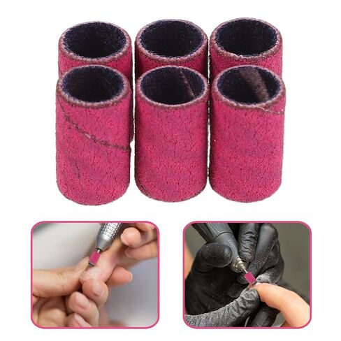 Nail Manicure Sanding Bands by Home Users 200pcs 180 Grit Sandpaper with Easy Replacement for Acrylic Nails and Gel for Manicures and Pedicure Use and Salon Professionals in Kuwait