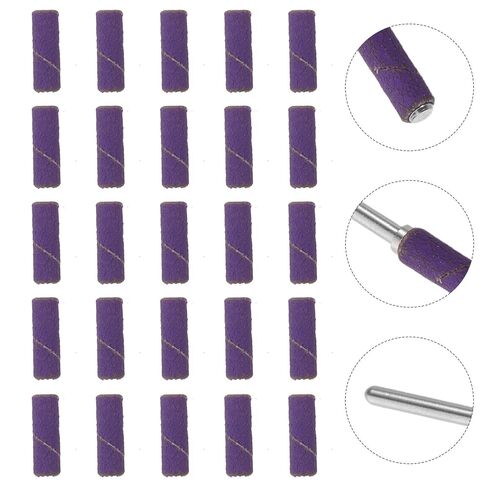 COHEALI 100pcs Nail Drill Sanding Bands Fine Grit 180 for Precision Sanding and Flexible Fit Stainless Steel for Professional Nail Technicians Salon Use in Kuwait